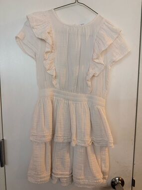 GAP Cream Ruffle-Tiered Girls' Dress